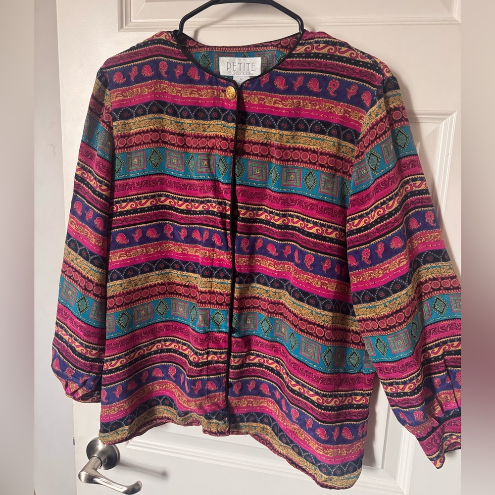 Colorful Patterned Women's Jacket